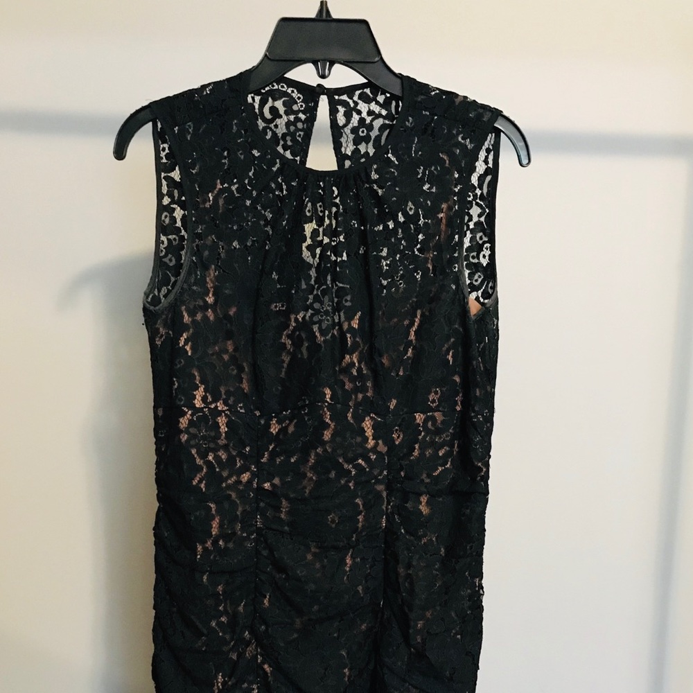 Nordstrom Eliza J Ruched Lace Sheath Dress